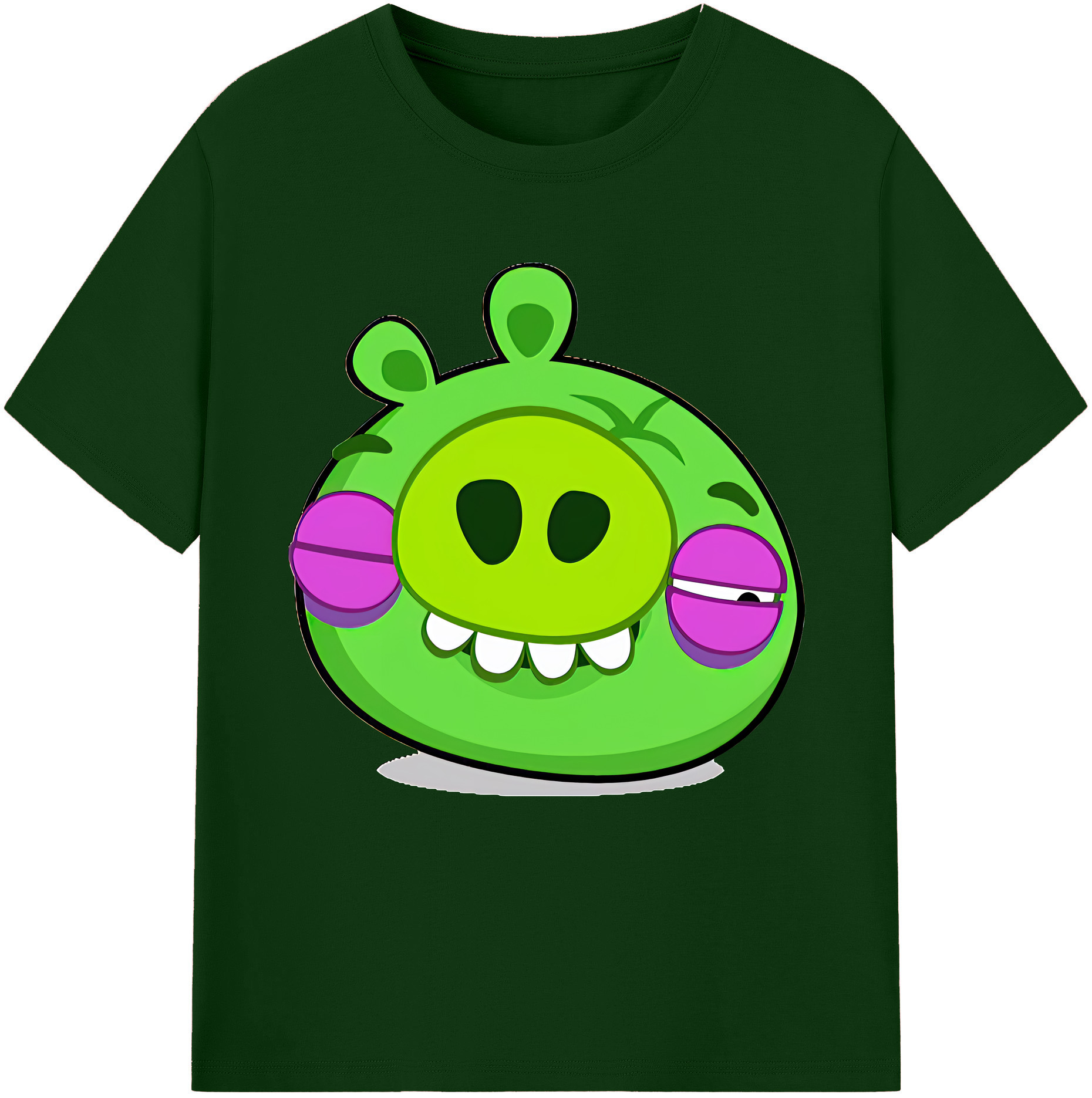 （画像用） Angry Birds アングリーバード 綿100％半袖Tシャツ（フロントプリント）